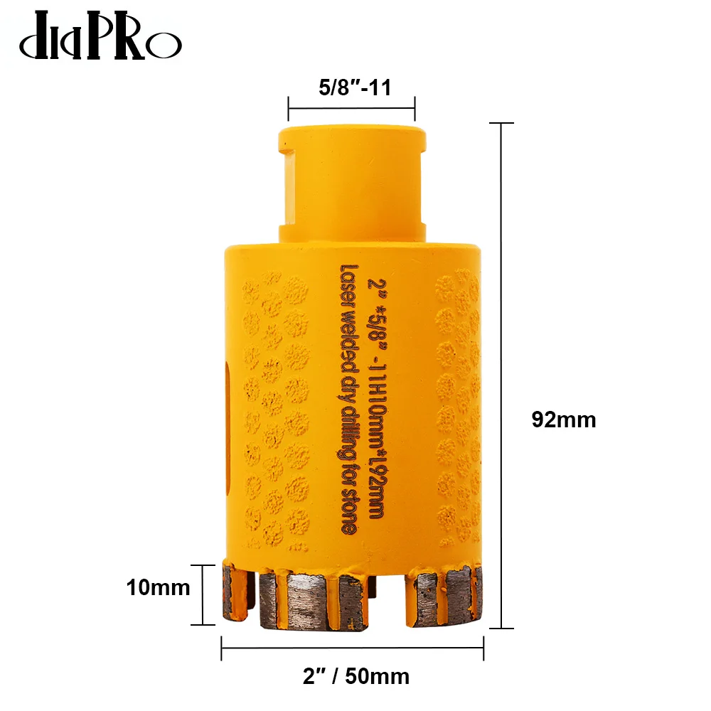 25-50mm 다이아몬드 화강암 드릴 비트 다이아몬드 코어 드릴 비트 돌 화강암 외부 및 내부 보호 레이저 용접 구멍 톱