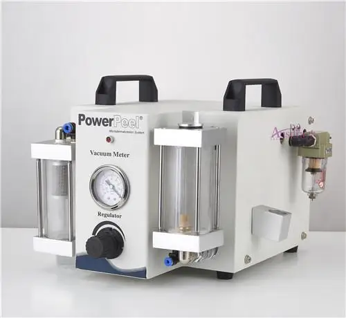 Casca de Energia Nova Cristal Microdermabrasion Dermabrasion Peeling Máquina Alemão Bomba ce Equipamentos 2-1 2 Máquina de Casca de microdermoabrasão