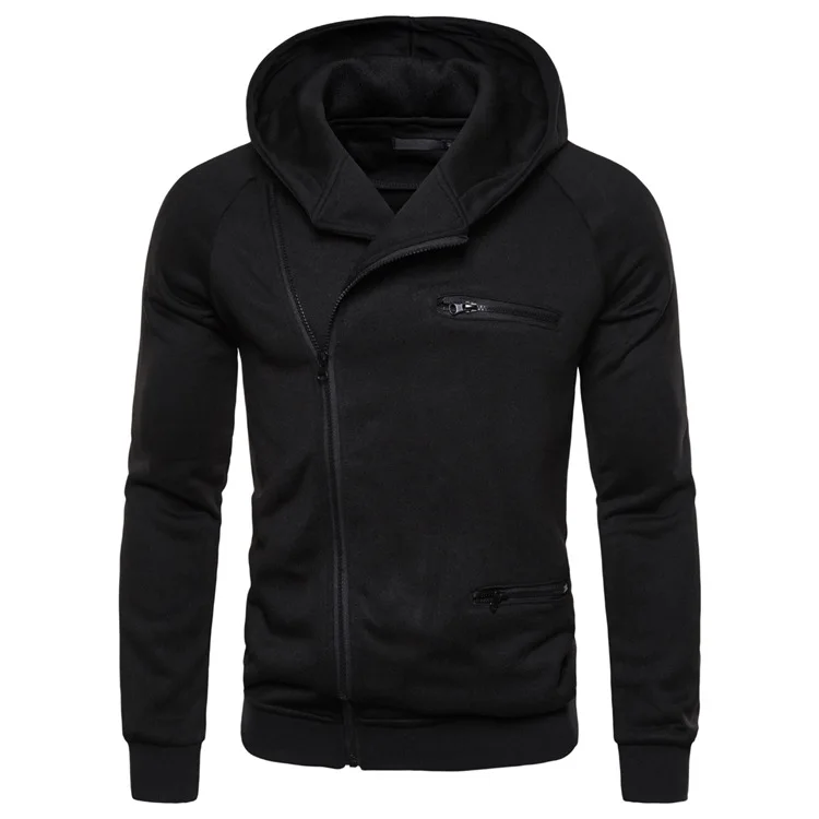 

Diagonal Zip Hoodie Hoodie, men's Hoodie, Hoodie man, top man, street clothes, black hoodie