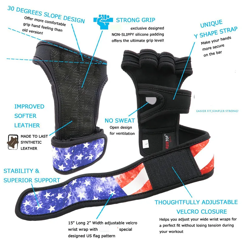 

Fitness Sports Half Finger Palm Healthy Beauty Gloves Men And Women Bracer Pressurized Apparatus Training Anti-slip Breathable