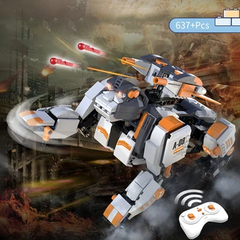 

Multi-function robot dog technology series 2.4GHz wireless remote control lepining building blocks for children toys