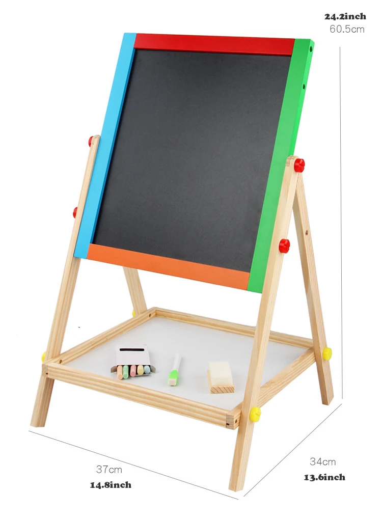 Universeel incompleet Voorzichtigheid Kinderen Houten Tekening Schoolbord Speelgoed Voor Kinderen Zwart Frame  Magnetische Speelgoed Gift Montessori Early Educatief Schildersezel  Schilderen Speelgoed - AliExpress