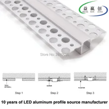 10X1 м наборы/лот поверхностного монтажа светодиодные полосы алюминиевый профиль и плоский т экструзионный канал для потолочных или настенных светильников