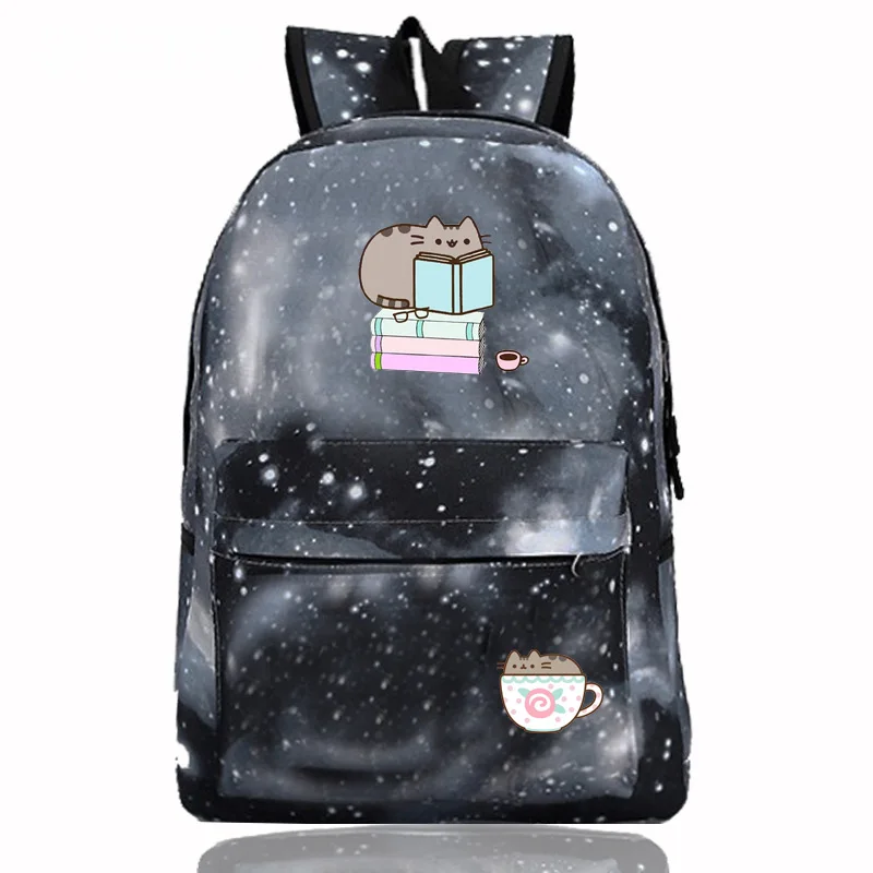 IMIDO милый кот рюкзаки для школы девочек большой емкости звезды плечи рюкзак подростков ноутбук сумки многофункциональная дорожная сумка - Цвет: B-5
