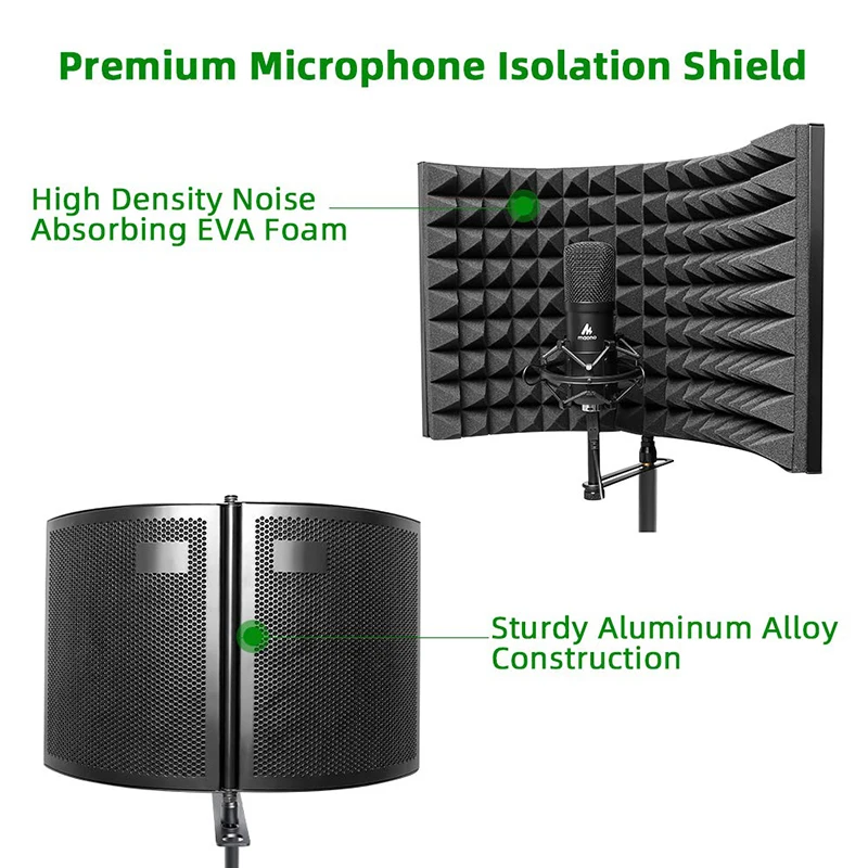 MAONO Alloy Foldable Microphone Acoustic Isolator