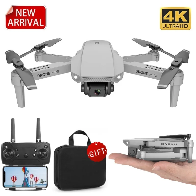 

2020 new E88 drone equipped with WIFI FPV, wide angle HD 4K 1080P camera height keeping RC foldable quadcopter drone gift toy