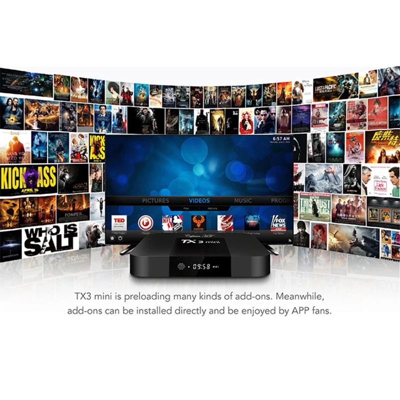 ТВ приставка US Captain HF TX3 Mini S905W четырехъядерный процессор 2 4 ГГц Wi Fi Android 8 1