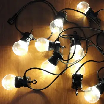 

BEIAIDI Outdoor G50 Globe Ball Festoon Lights String 10 20 Bulbs Waterproof Christmas Patio Fairy Light for Wedding party Decor