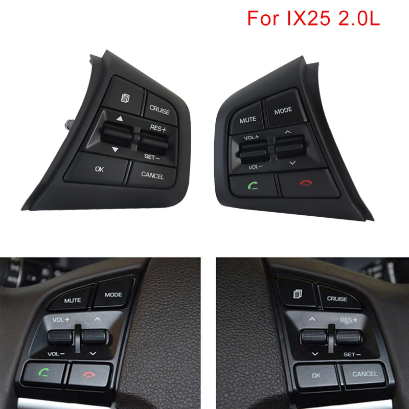 

For Hyundai ix25 2.0 L Multifunction Sport Race Steering Wheel Bluetooth Cruise Control Speed Switch Buttons Right Side For Car