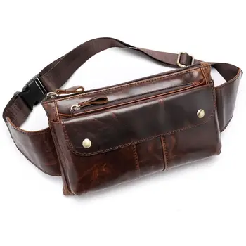 

Vintage Fanny Pack PU Leather Waist Bag Hip Belt Phone Pouch Travel Purse for Men