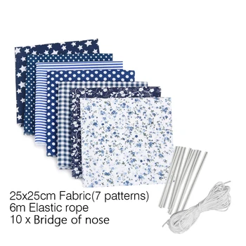 

25cmx25cm Cotton Fabric Printed Cloth Sewing Quilting Fabrics for Patchwork Needlework DIY Handmade Material