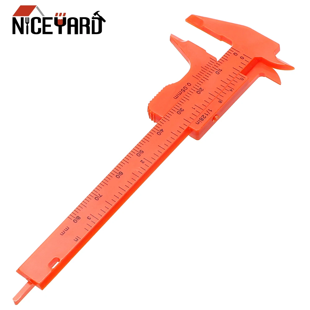 

NICEYARD Gauging Tools 0.01mm Micrometer Calipers 180mm Vernier Caliper Mini Plastic Ruler Measuring Tool