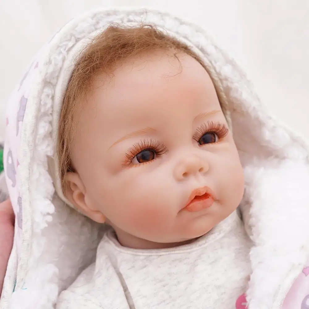 50 см мягкие силиконовые куклы ручной работы Reborn baby girl реалистичный вид новорожденная кукла малыш милый подарок на день рождения