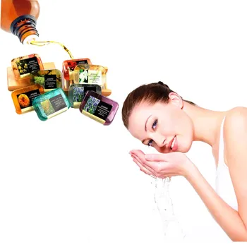 

100g Natural Active Enzyme Plant Extract Nipple Whitening Crystal Bath Transparent Shower Bleaching Soap Reduce melanin skin