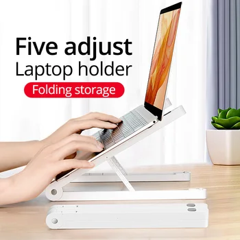 

ABS Alloy Laptop Holder Stand Adjustable Folding Portable for Notebook Computer Bracket Lifting Cooling Holder Non-slip