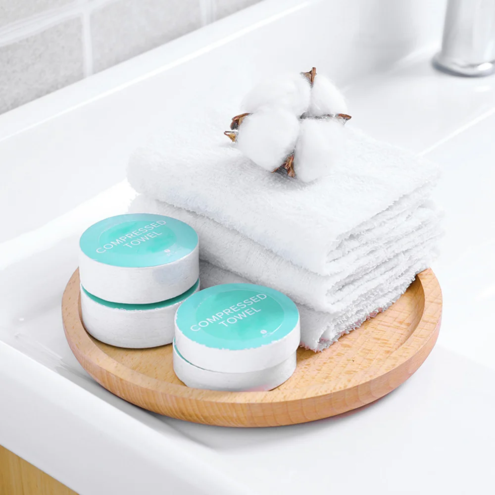 5 Pcs Disposable Towels Cotton Compressed Tablet Capsules Tissue Wipes Paper towels 30*67 / 30*30 | Дом и сад