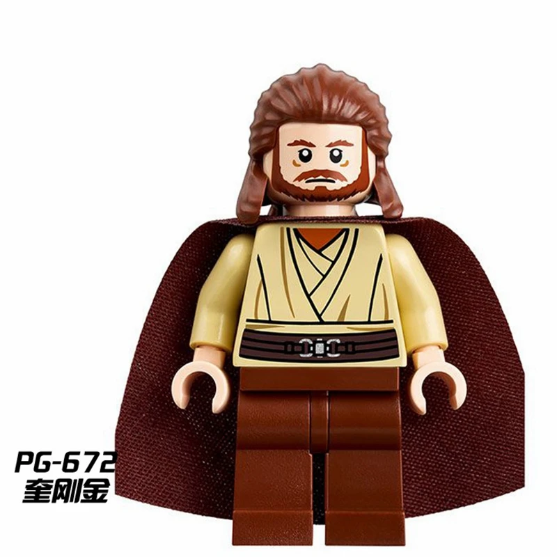 Синий PG792 йода Звездные войны строительные блочные фигурки Звёздные войны Дарт Вейдер Windu Leia Luke Obiwan Darth Maul Naare Mdel Кирпичи Детские игрушки - Цвет: Синий