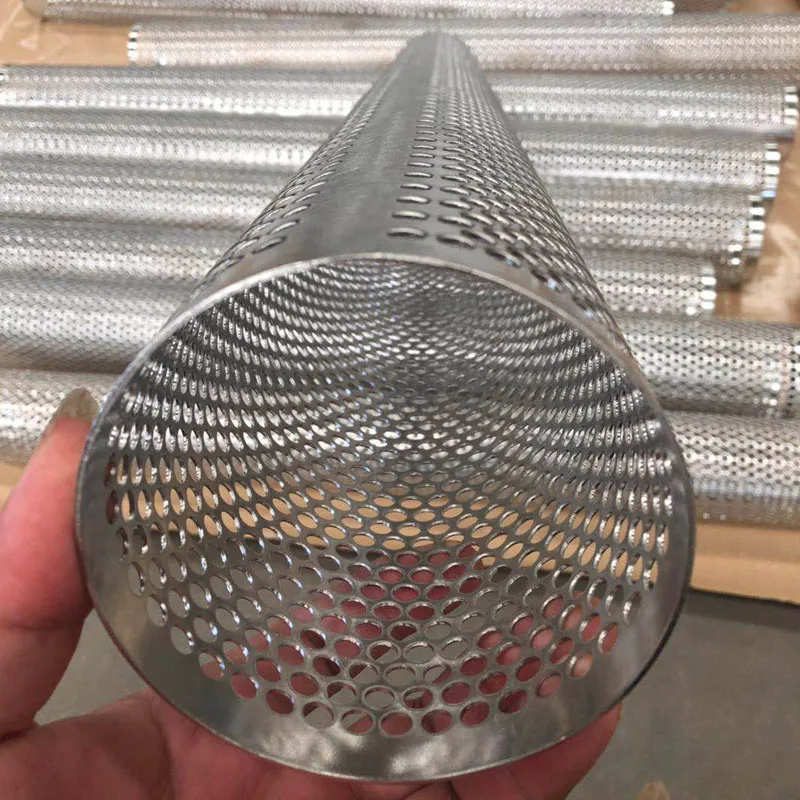 2PCS FreeShip SS304 stainless steel metal Y filter mesh pipes cylinder with holes pattern water food grade