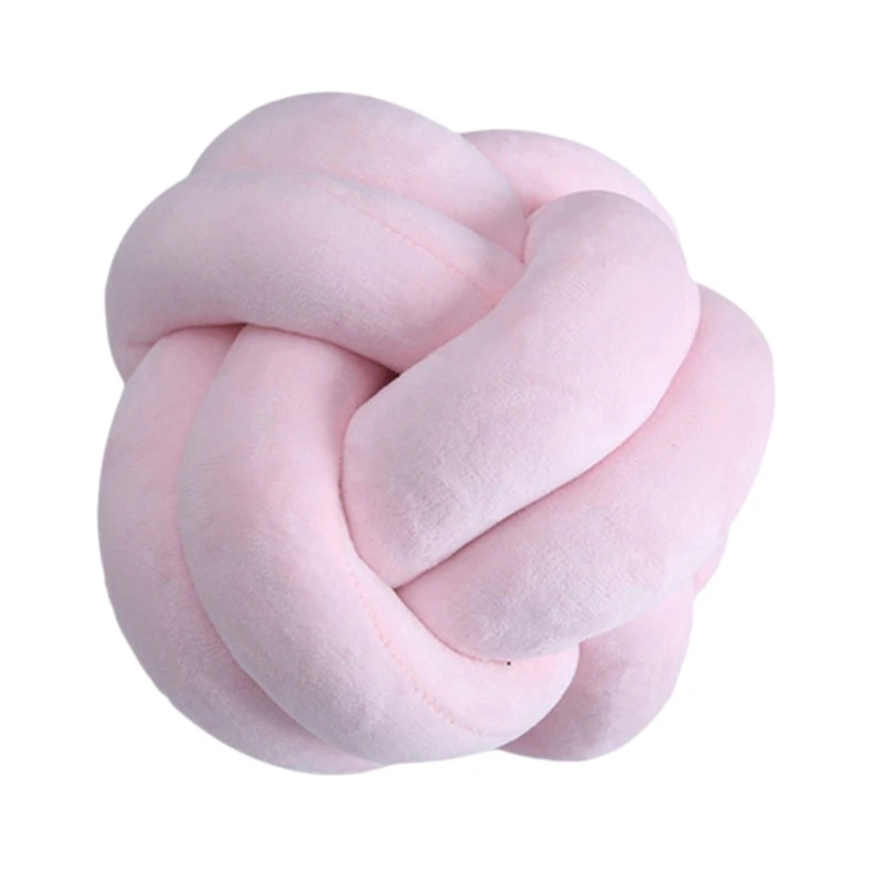 Pink Отдыха узел Подушка с Подушка Core Мягкие плюшевые игрушки Подушка подголовник спальный помощник - Цвет: Pink