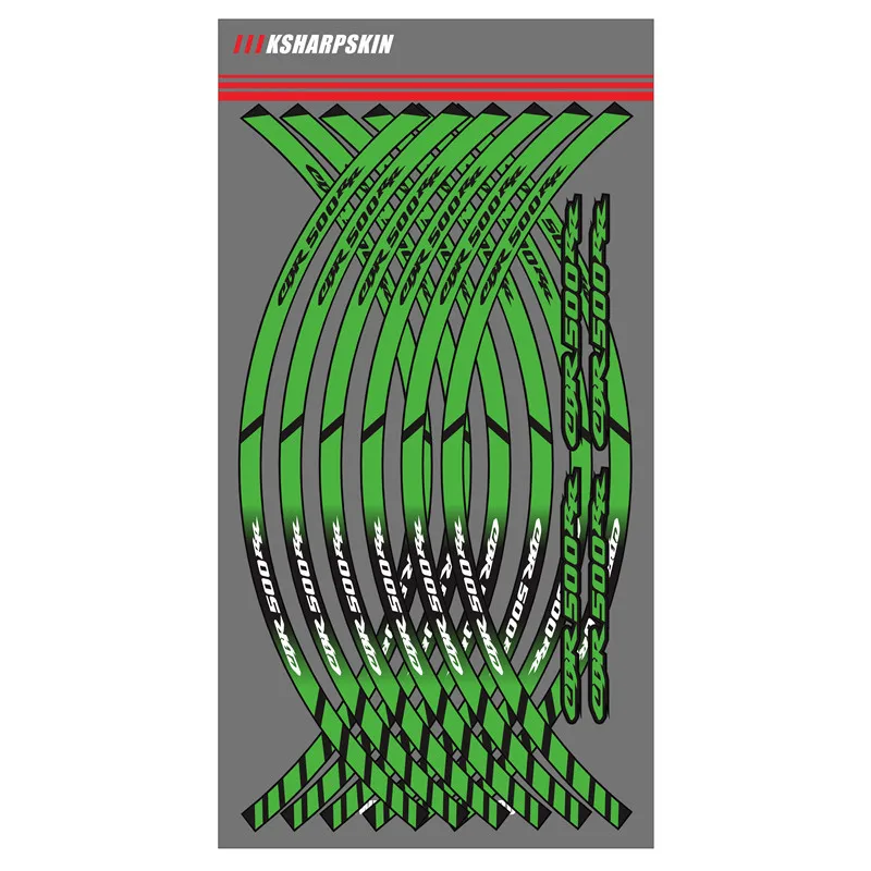 Новая мотоциклетная оправа Светоотражающая оправа Наклейка декоративная внутренняя наклейка на обод 12 полоса для HONDA CBR500RR cbr 500rr CBR 500RR - Цвет: 3