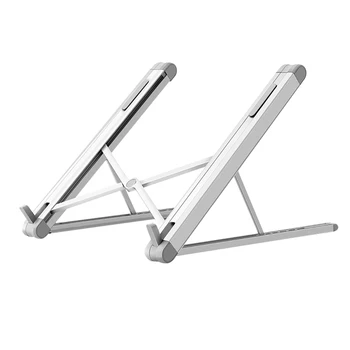 

Lightweight Adjustable Folding Aluminum Computer Riser Ergonomic Laptops Elevator for Desk Metal Holder Stand