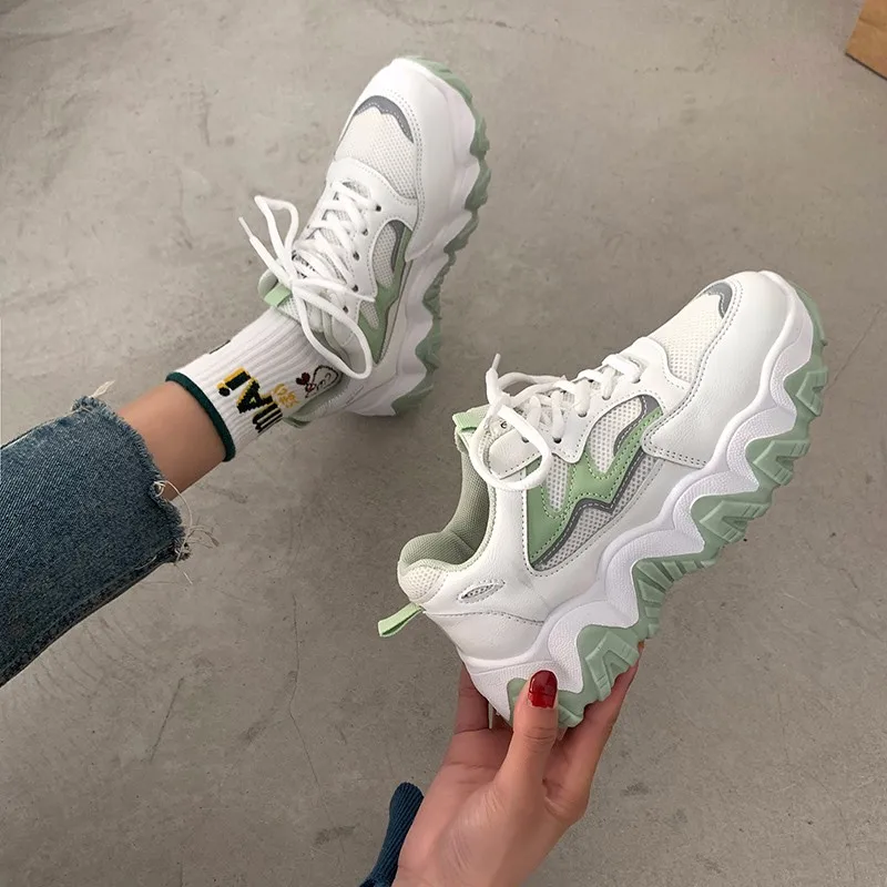 Women Shoes Casual Dad Chunky Sneakers Luxury Shoes Women Designer Basket Femme Scarpe Donna Tenis Vulcanized Shoes 2020 Fashion