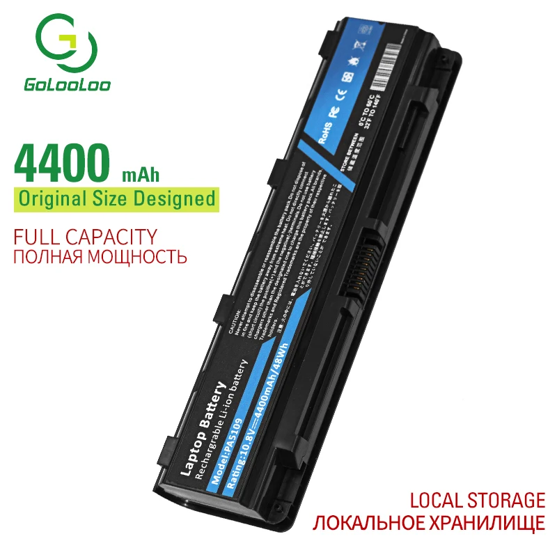 

Golooloo 6 cells laptop battery for Toshiba C45-AK07B C50- AT01W1 AT03W1 AC09W1 AT08B1 C50D-AT01B1 PA5108U-1BRS PA5109U-1BRS