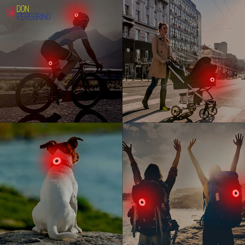 M2 компактный светодиодный велосипедный задний светильник 8 часов работы от аккумулятора, USB Перезаряжаемый велосипедный фонарь задний для MTB BMX велосипедный шлем аксессуары для велоспорта