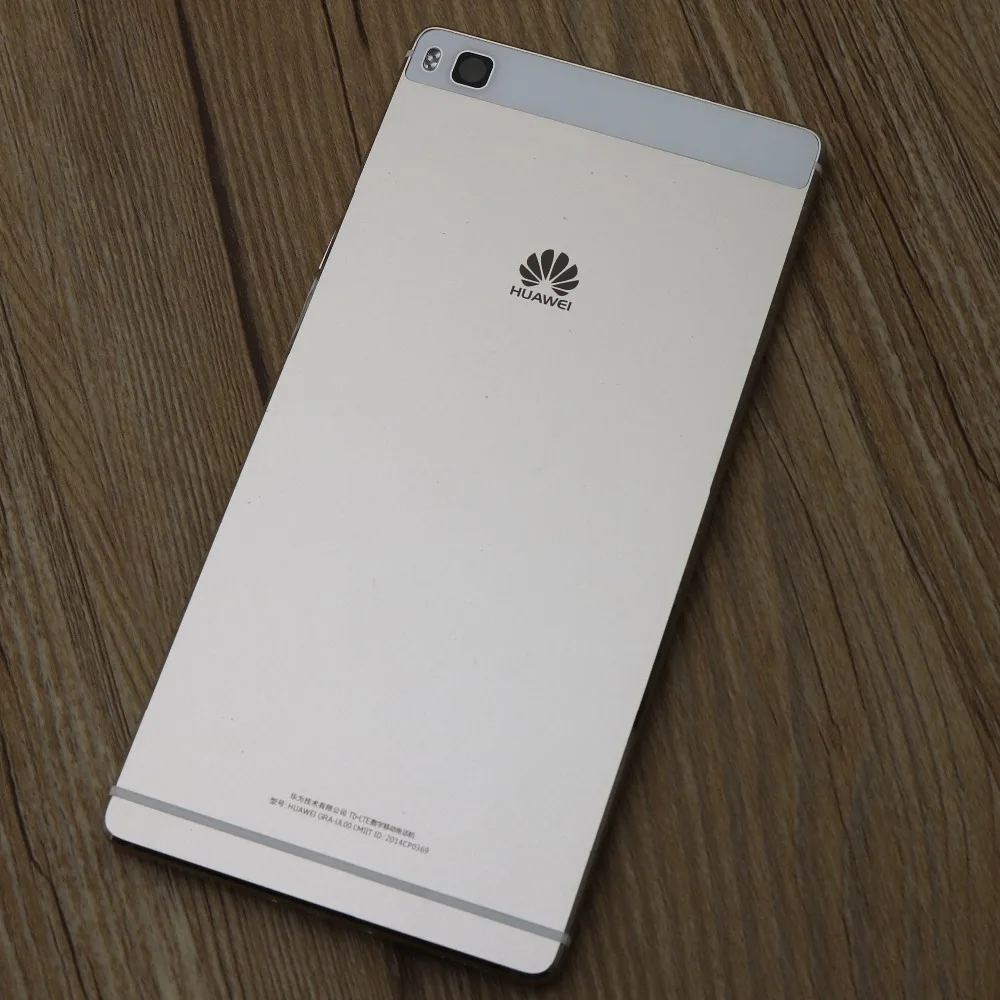 Алюминиевый корпус для HUAWEI P8 5,2 дюймов, задняя крышка для батареи, чехол с запасными частями - Цвет: Silver