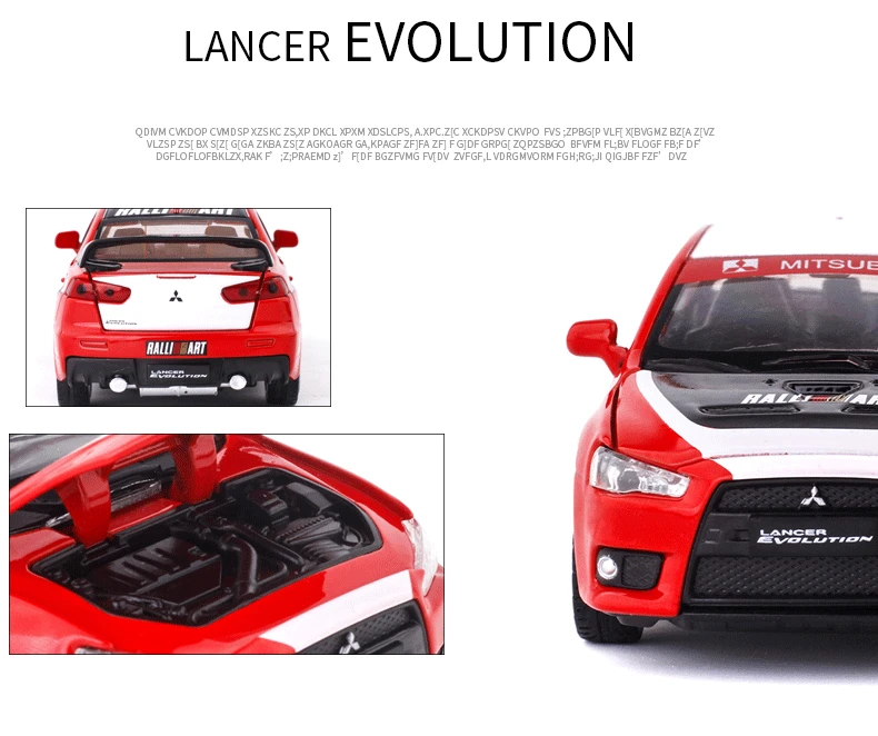 Mitsubishi Lancer Evolution GT3 1:32 Ölçekli 
