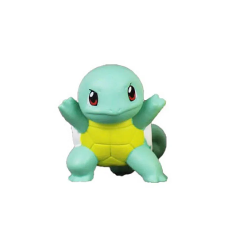 Красный Takara Tomy Pokemon 4 см Charmander Popplio Litten Pikachu Rowlet Treecko Eevee Fennekin Greninja аниме фигурка куклы игрушка - Цвет: Красный