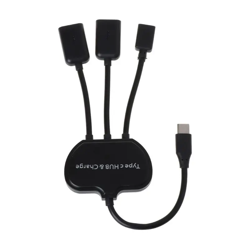 Кабель type-C 3 в 1 USB C OTG кабель хоста ремень для втулки адаптер разветвитель