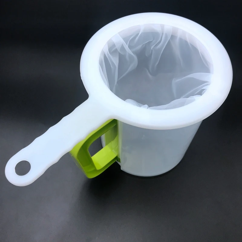 Micro-Nylon Mesh Filter with Handle Kitchen Accessories Coffee Filter Strainer Juice Wine Herb Liquid Net Strain Filter Mesh