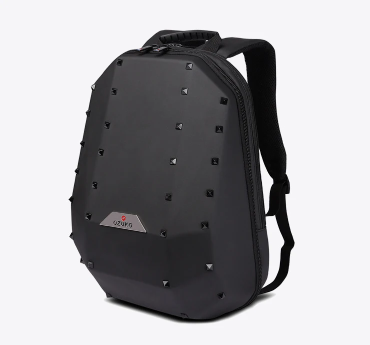 Men Fashion Three-dimensional Geometric Rivet Shaped 15.6" Laptop Backpack Women 3D Travel Casual Bike Outdoor Luggage Bags