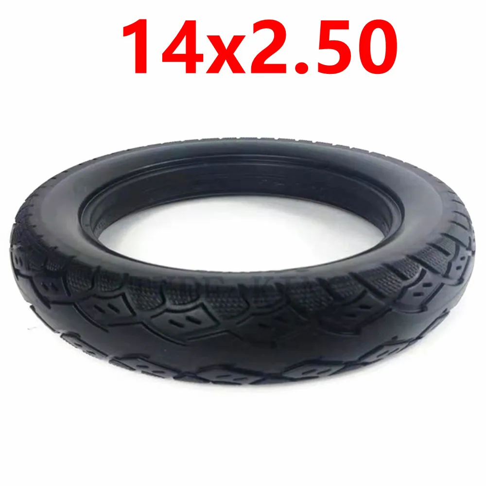 14 Inch Tyre 14x2.50 Solid Tire Thickening and Puncture Proof Wheel Tyre  for Electric Vehicle Tire Parts