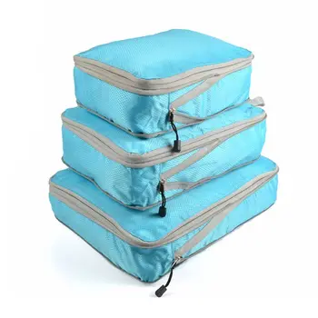 

3pcs Portable Nylon Foldable Travel Carry-On Luggage Organizer Storage Duffle Ba