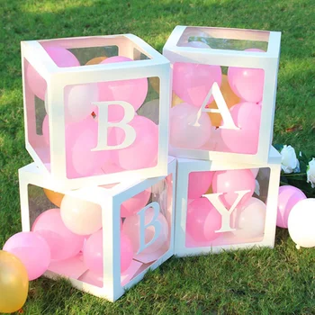 

12'' Transparent Boxes Storage Balloons Wedding Kid Birthday Baby Shower Decor