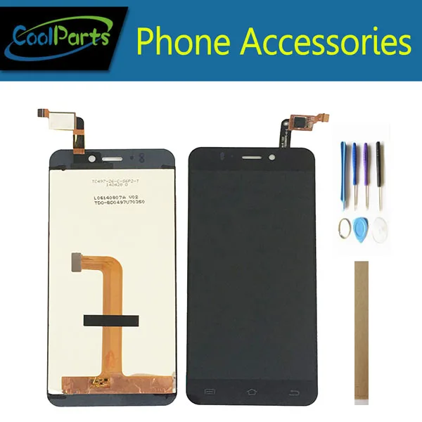 

For Jiayu S2 LCD Display With Touch Screen Digitizer Assembly Black White Color With Tape Tools