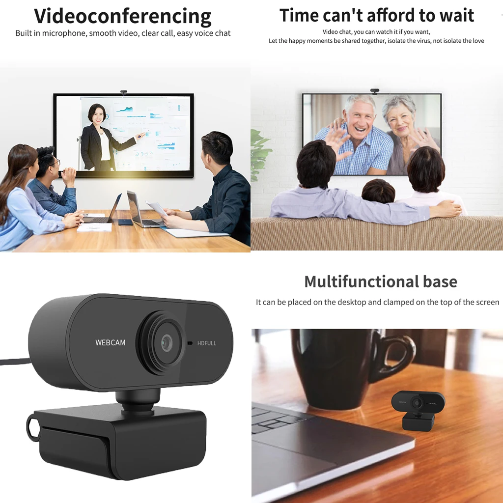 Веб камера HD 1080P 720p 480P веб встроенный микрофон с автофокусом для компьютера ПК