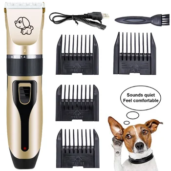 

Professional Pet Dog Hair Trimmer Animal Grooming Clippers Cat Cutter Machine Shaver USB Rechargeable Electric Scissor Clipper L