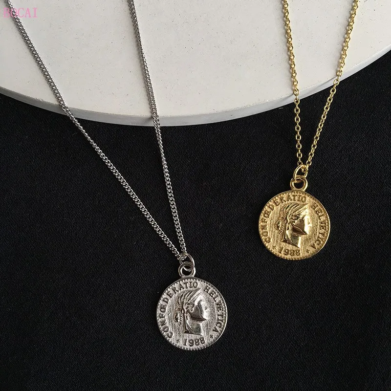 

new pop 2019 fashion jewelry the wind restoring ancient ways necklace chain of clavicle men and women's necklace