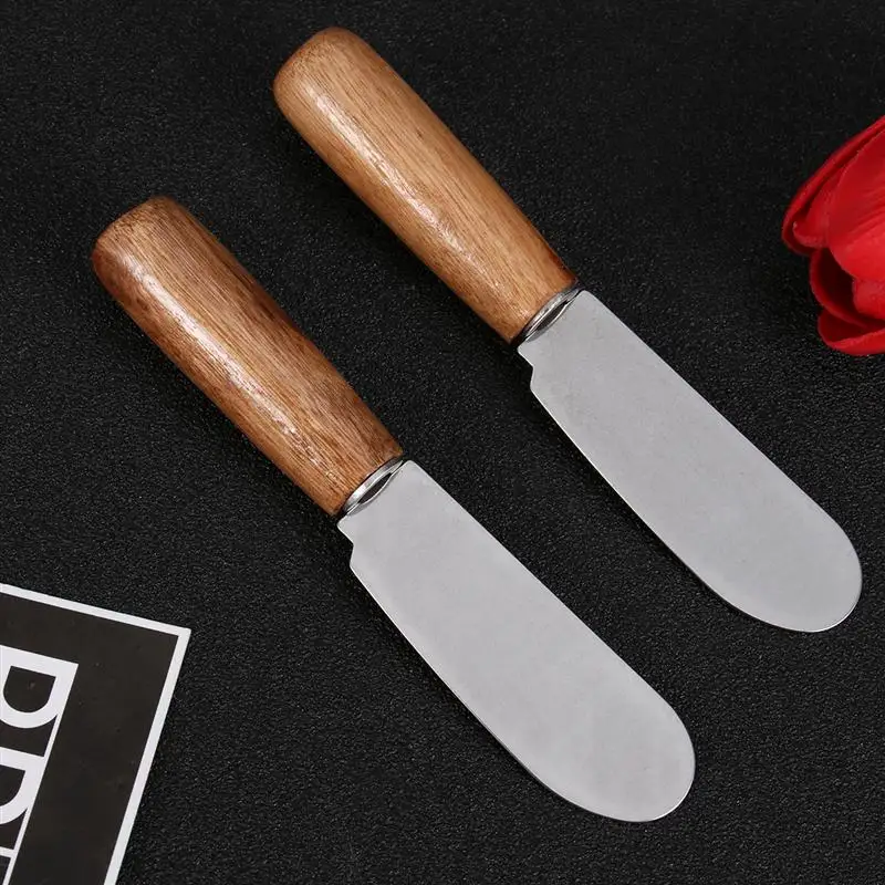6 шт. из нержавеющей стали с деревянной ручкой нож для масла силиконовый кухонный набор посуды Инструменты для приготовления пищи