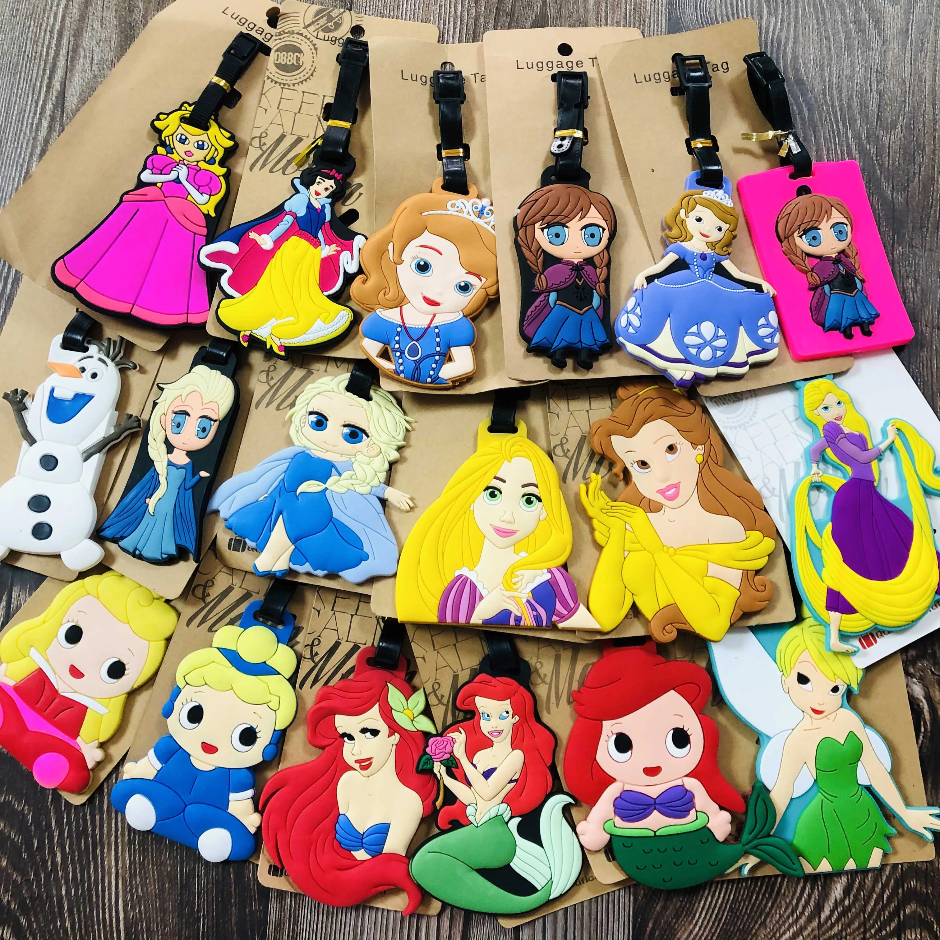 

IVYYE Princess Series Anime Travel Accessories Luggage Tag Suitcase ID Portable Tags Holder Baggage Labels Gifts New