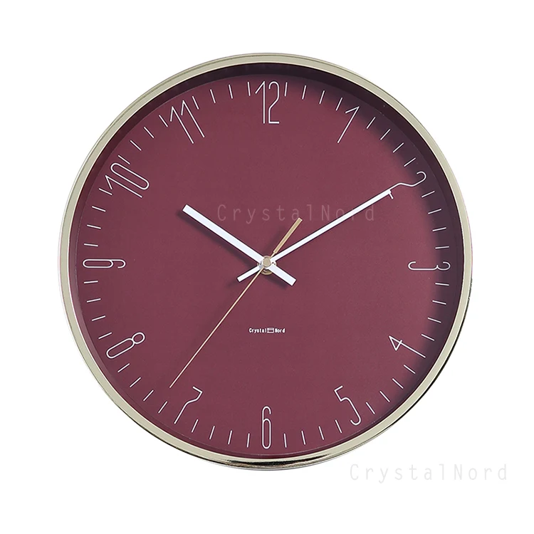 Nordic Vintage Wall Clock Simple Silent Numeric Luxury Round Clock Living Room Watch Orologio Da Parete Klok Home Decor EE50WC