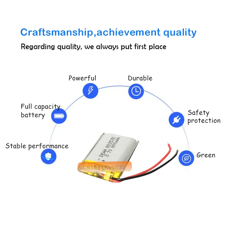 1 шт. 3,7 V 800 мА/ч, литий-ионный аккумулятор Батарея 802535 литиевая полимерная аккумуляторная батарея для MP3 MP4 bluetooth гарнитура светодиодный светильник рекордер