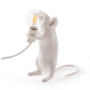 

Italy Designer Mouse Resin Table Lamps Room Decorative Table Lamp for Bedroom Bedside Lamp Desk Lamp Home Deco Lighting A1142