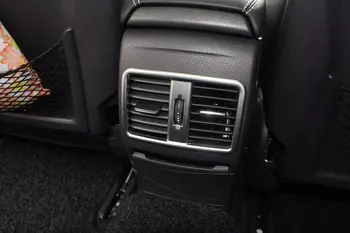 

For Mercedes Benz GLA2015 3PCS ABS Chrome Car Rear Air Inside Conditioning Outlet Vent Inside Trim Cover Car Styling Accessories