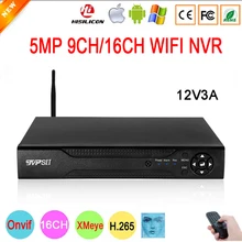 Controle remoto 12v 3a hi3536d xmeye áudio h.265 + max 8tb sata 5mp 16ch 16 canais 9ch detecção de rosto onvif wifi cctv dvr nvr