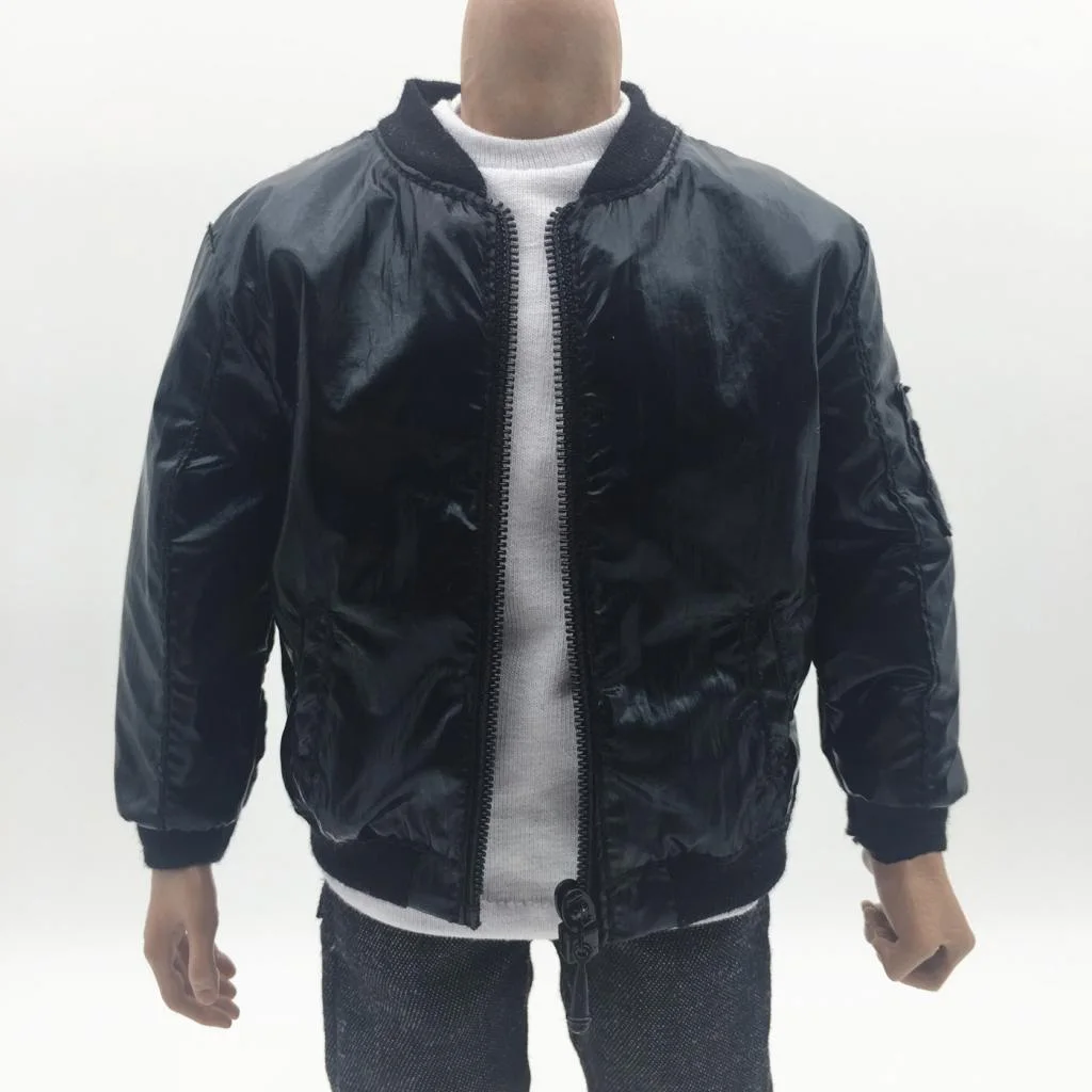 1/6 Scale Hot Long Leather Coat Jacket Man for 12