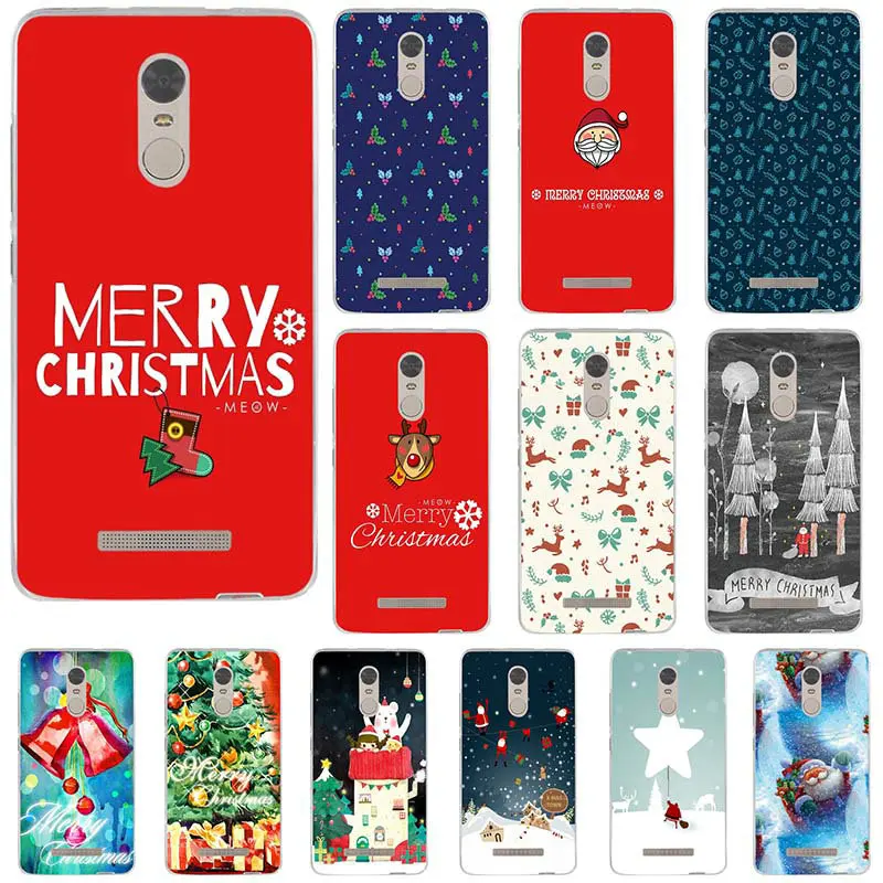 Christmas Friend Gift Cute Lovely Soft TPU Silicon Phone Cases for Xiaomi Redmi Note 2 3 3S 4 4A 4X 5A 5 Pro Plus Shell Coque | Мобильные